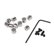 10pcs Pin Keepers Pin Safe Locks Pin Backs Clasp Locking Pin With Wrench Tools