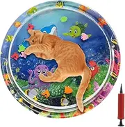 Zestivra Cat Water Play Mat - Pet Water Bed Cat Play Mat - Foldable Play Mat Cooling Mat for Floor Sofa Balcony Patio Garden