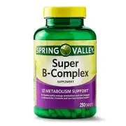 Spring Valley Super B-Complex Tablets, 250 Count..+