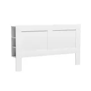 Bed Head Headboard King with Shelves - CABI White