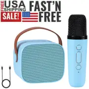Karaoke Machine Gift for Kids Portable Bluetooth Speaker Systems + Wireless Mic