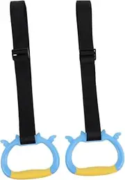 iplusmile 1 Pair Boys and Girls Indoor Pull up Rings Crib Hanging Ring for Baby Standing Practice Playpen Toy