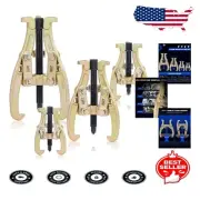 Robust Heavy Duty 3 Jaw Puller Set - Perfect for Gear, Bearing, Flywheel Removal