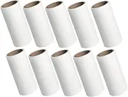 SOLUSTRE 10pcs Adhesive Refill Sheets for Cat Lint Rollers Convenient Pet Hair Remover Replacement for Efficient Cleaning of Clothes and Furniture Simple Tear