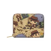 Indiana Jones Raiders of the Lost Art Print Zip Around Wallet Money Pouch