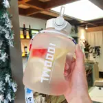 吸管杯 大容量水壺 1000ML 水杯兒童吸管杯子吸管水壺 可愛水壺 質感水壺 運動水壺 網紅水壺 韓國水壺 耐熱水壺