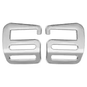 1 Pair g Hook Webbing Slide Buckles 25mm Metal g Hooks Webbing Clips Silver