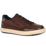 Bugatti Crewe Mens Trainers Dark Brown 9 Uk/43 Eu