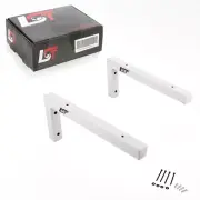 2x Wall Bracket Shelf Bracket Attachment Sink White 30 CM Angle