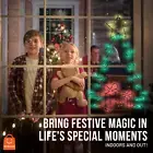 SATYAmarket Christmas Tree Metal Star – Festival LED Lights, Battery Operated
