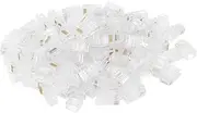 100Pcs TF1013D CAT5 RJ45 Connector, Premium Pure Copper Chip, Strong Conductivity, RJ45 Crystal Head, 8P8C Ethernet Cable Coupler, for Network Communication