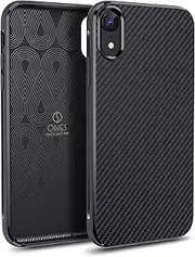 ONES Ultra-Slim Case for iPhone XR · Carbon Fiber Texture [Fingerprint Prevention][Camera ＆ Screen Protection][Impact Absorption][Non-Slip] · Lightweight Thin Cover