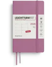 [LEUCHTTURM1917] Weekly Planner Pocket (A6) 2026 Softcover Dusty Rose