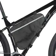 Electric Cycle Battery Holder – Triangle Storage Pouch, Waterproof Battery Bag | Heavy-Duty Weather-Resistant Carrier Designed to Secure Lithium Batteries in E-Bikes, Long Rides, and Outdoor Travel Se