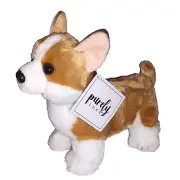 Aurora Purely Luxe CORGIE PUP Puppy Dog Brown White Soft Fur 10in Plush 2019 NEW
