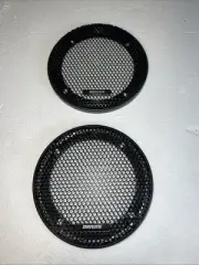 5 1/4 Honeycomb Metal Mesh Speaker Grills Pair