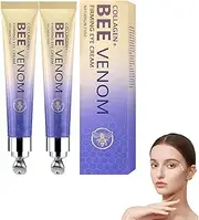 2PC Bee Venom Firming Eye Cream,Collagen Eyes Socket Creams,Instant Reduces Under-Eye Bags/Puffiness/Dark Circles/Wrinkles
