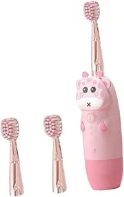 COLLBATH 4-piece Boys and Girls Sonic Electric Toothbrush Set No Battery Soft Bristles Comfortable Ergonomic Cartoon Shaped