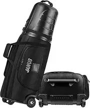 Janus Golf Travel Bags with Wheels - Hard ABS Plastic Case for Airlines