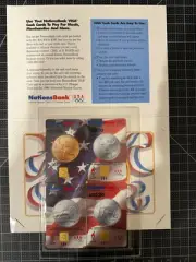*UNUSED MINT* VISA CASH CARD SET 4 1996 Olympics Includes Cover $10-$20-$20-$50