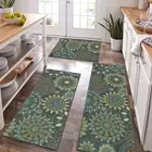 Kitchen Rug Sets 3Piece with Runner Farmhouse Kitchen Rugs Non Slip Washable Kit