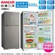 SANLUX台灣三洋606公升一級直流變頻雙門電冰箱(E晶鑽銀) SR-V610B~含拆箱定位+舊機回收