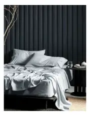 [Linen House] Rejeaneration Adrie Sheet Set in Charcoal