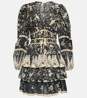 [Ulla Johnson] Ulla Johnson Nina printed cotton-blend minidress AU 4 multicoloured