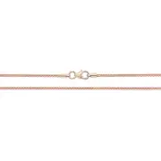 Boys 9ct Rose Gold Spiga Wheat 2mm Chain Necklace