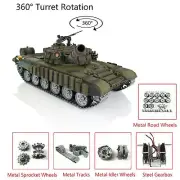 US Stock Henglong 1/16 RC RTR Infrare Tank T72 360°Turrel BB Shoot Metal Wheels