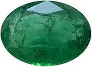 [S Kumar Gems & Jewels] Natural Green Emerald Stone (Panna) 7.50 Carat/Ct Certified Energized Loose Stone for Men, Shell, Emerald