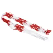 Large Sports Ball Carrying Net Bag Polyester Holds 15-16 Balls, Red White