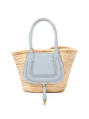 Chloé Medium Marcie Basket in Shady Blue