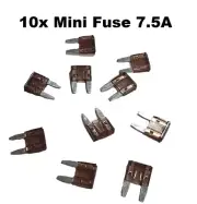 10x 7.5 AMP Mini Car Fuse Blade Truck Auto 7.5A Automotive Fuses