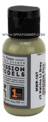Mission Models Paints Color: MMP-107 Japanese J3 Hai-Iro Lt Grey (zero)