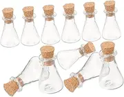 KOMBIUDA 12Pcs Mini Glass Vial Spell Jar for DIY Jewelry Decor Tiny Jars for Travel Memory Collecting