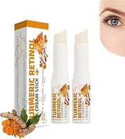 Turmeric Eye Bag Balm,Anti Aging Eye Cream,Eye Bag Cream,Retinol Eye Stick,Hydrating Eye Stick,Eye Bag Remover,Eye Balm Stick Hydrating for Puffiness And Dark Circles,Retinol Eye Cream (2 pcs)