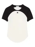 [Courreges] Courreges-T-Shirt Circle Contrast-Donna XS
