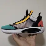 AIR JORDAN 34 LOW GUO AILUN PE 糖果 氣墊 運動 公司 步 慢跑鞋