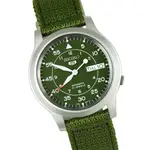 SEIKO SNK805K2 精工表 盾牌5號 綠色帆布 軍用機械錶 男錶