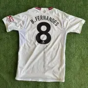 Bruno Fernandes Manchester United Signed 23/24 Third Football Shirt*
