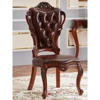在飛比找ETMall東森購物網優惠-美式椅子歐式實木餐椅家用做舊法式復古木椅餐廳靠背椅酒店咖啡椅