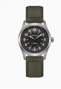 在飛比找ZALORA購物網優惠-HAMILTON KHAKI FIELD 自動男士腕錶 38