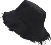 [XYIYI] Washed Cotton Bucket Hats for Women Men Floppy Wide Brim Boonie Outdoor Summer Beach Sun Hat