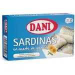 DANI 葵花油漬沙丁魚罐 西班牙沙丁魚罐頭SARDINAS EN ACEITE DE GIRASOL 120 GR.