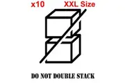 XXL DO NOT DOUBLE STACK shipping label adhesive warning mailing sticky sticker 100x150mm