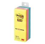 3M POST-IT 狠黏！ 五色狠黏可再貼便條紙(2.5×7.5公分)(CNS-13)《225張入/包》