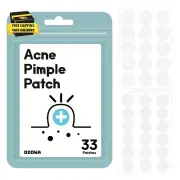 Hydrocolloid Acne Pimple Patch - 33 Patches, Size 10Mm & 12Mm - Fast-Acting & Cl