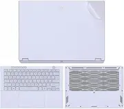 Laptop Decal Cover Compatible with ASUS TUF Gaming A14 (2024) FA401 Anti-Scratch Sticker Three Sided Notebook Film Laptop Film (White)