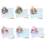 3D Flower Greeting Card Unique Decoration for Holiday Greetings Card